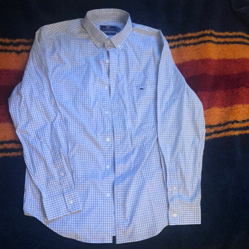 Men’s Vineyard Vines Arawak Gingham Classic Tucker button down - size Medium